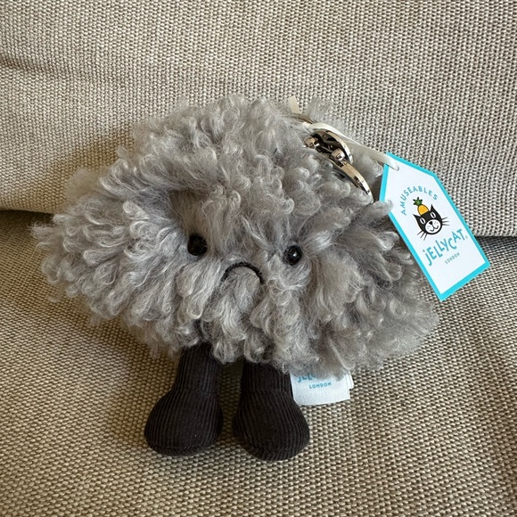 Jellycat Storm Cloud Bag Charm - Picture 2 of 5